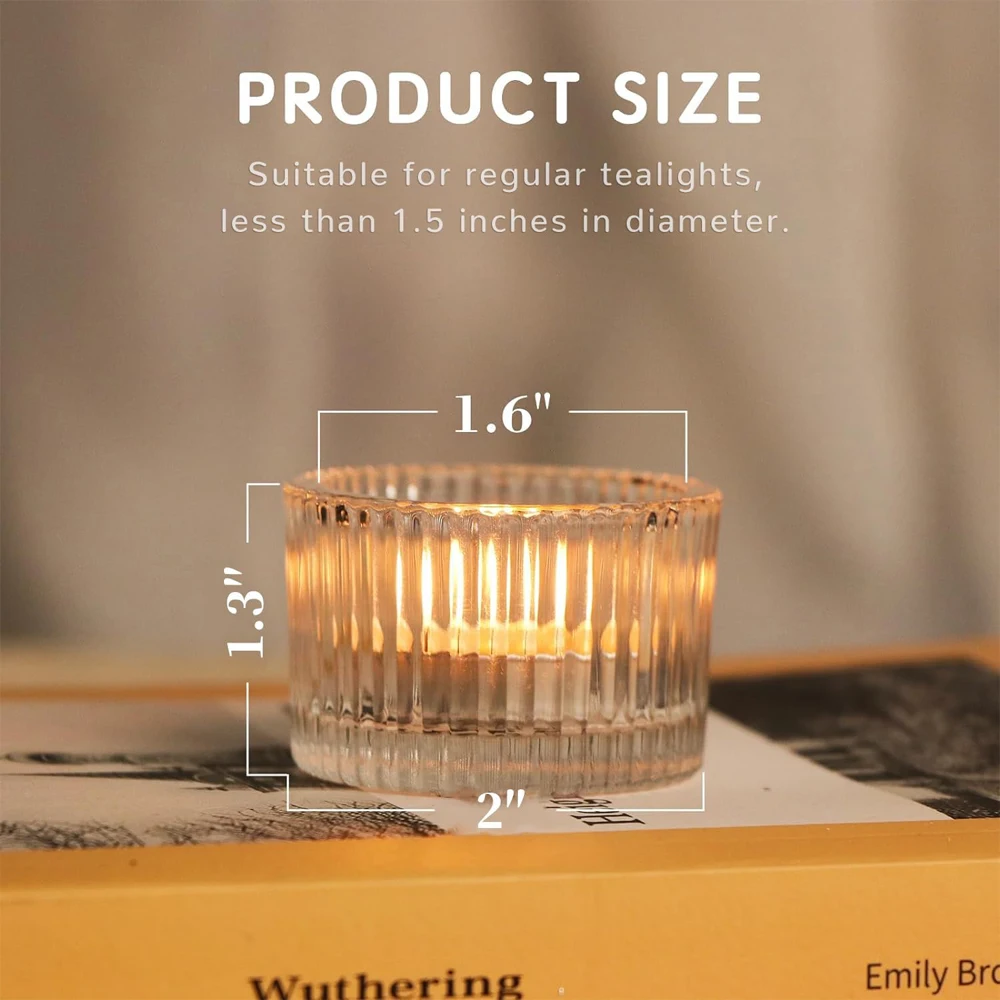 6/12pcs Clear Tealight Candle  - Candle Glass Supplies recension och pris