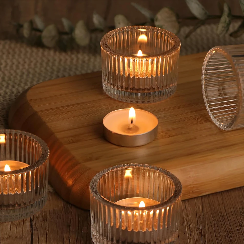 6/12pcs Clear Tealight Candle  - Candle Glass Supplies recension och pris
