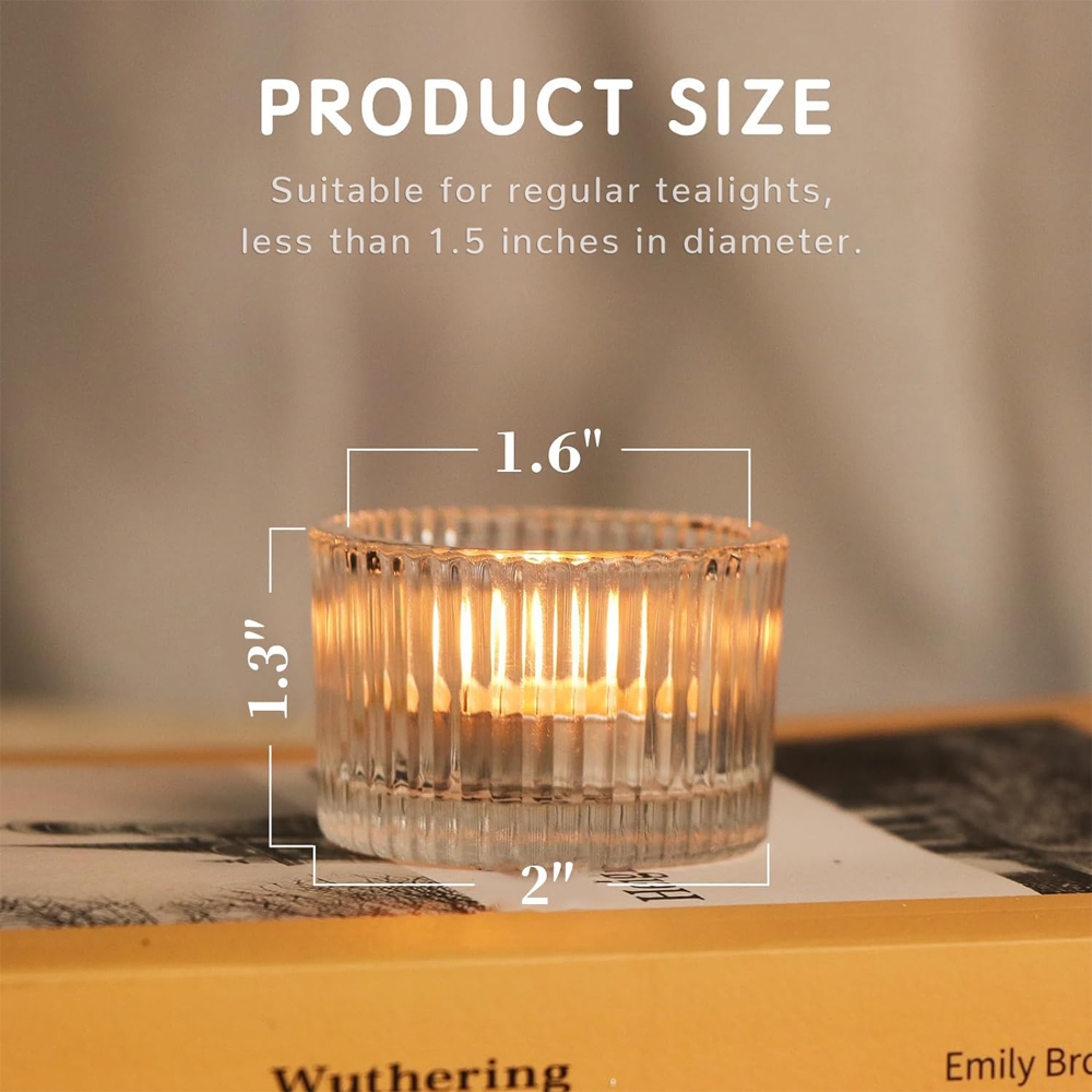 6/12pcs Clear Tealight Candle  - Candle Glass Supplies recension och pris