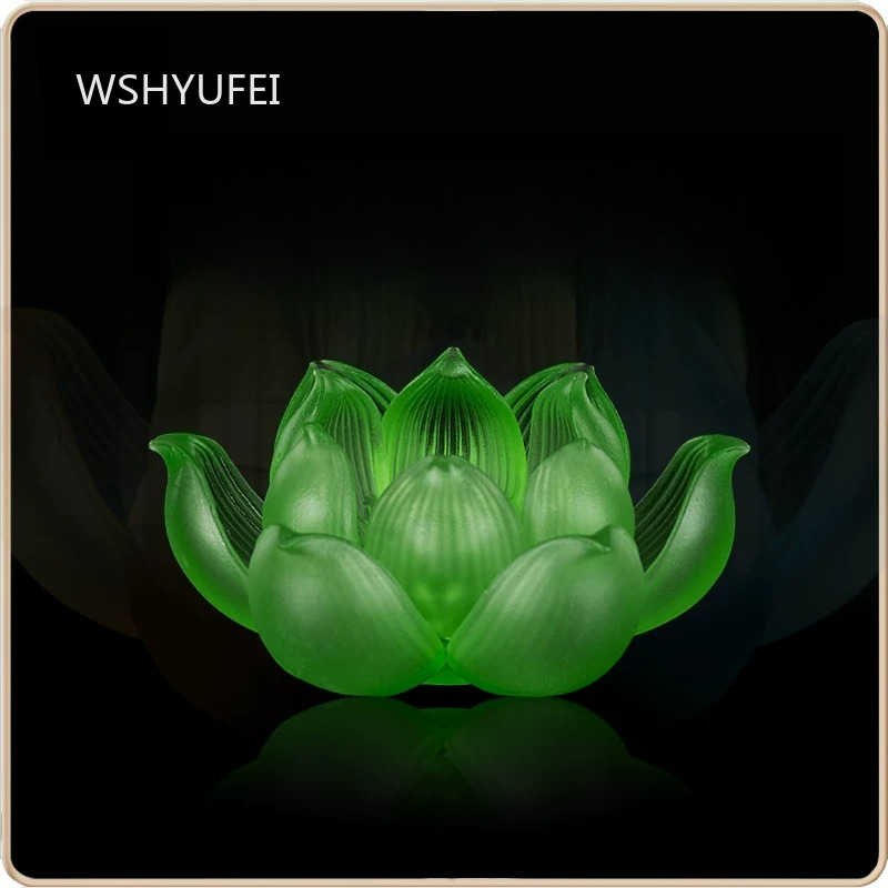 Glass Lotus Candlestick Househ - Candle Glass Supplies recension och pris