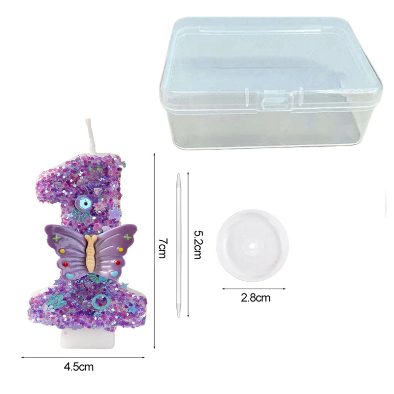 Purple Butterfly Number 0-9 Bi - Luxury Candle Supplies Usa recension och pris