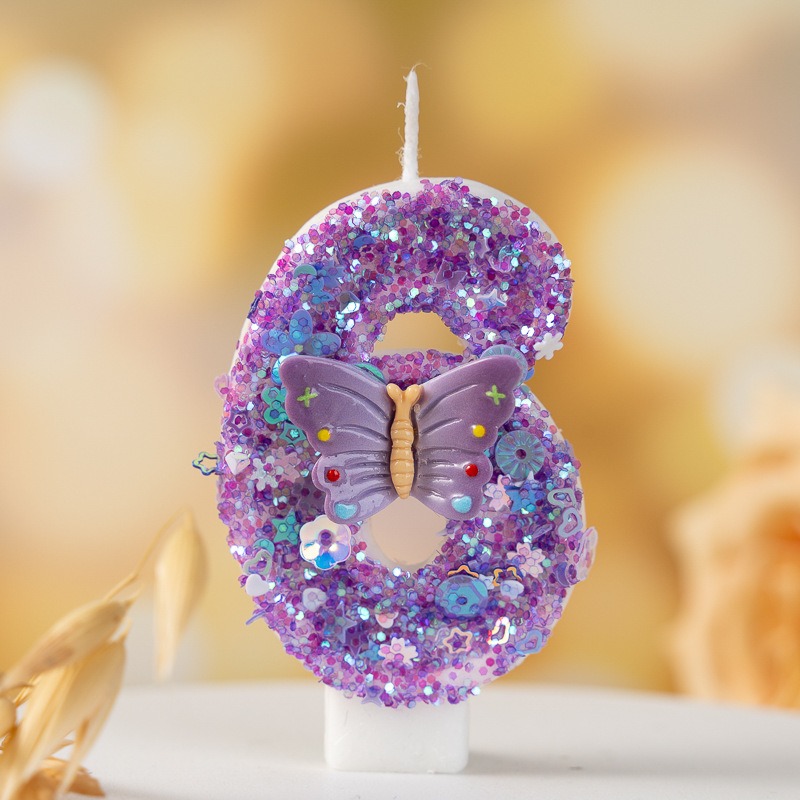 Purple Butterfly Number 0-9 Bi - Luxury Candle Supplies Usa recension och pris