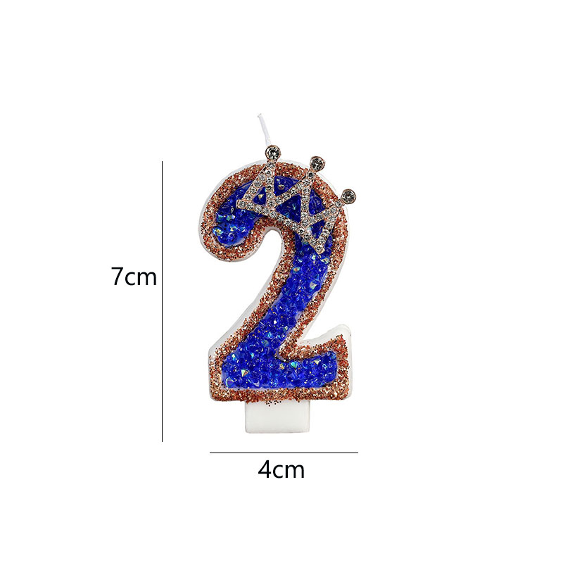 Blue Birthday Numbers Candles  - Luxury Candle Supplies Usa recension och pris