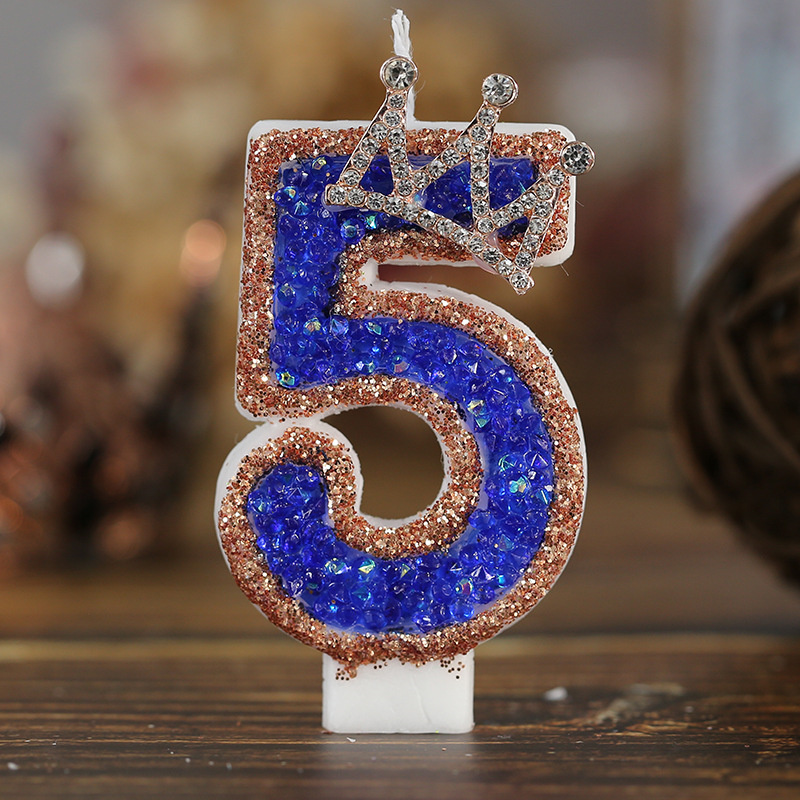 Blue Birthday Numbers Candles  - Luxury Candle Supplies Usa recension och pris