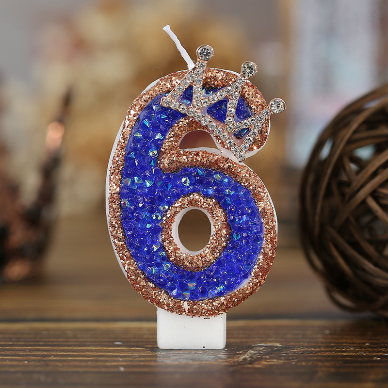 Blue Birthday Numbers Candles  - Luxury Candle Supplies Usa recension och pris
