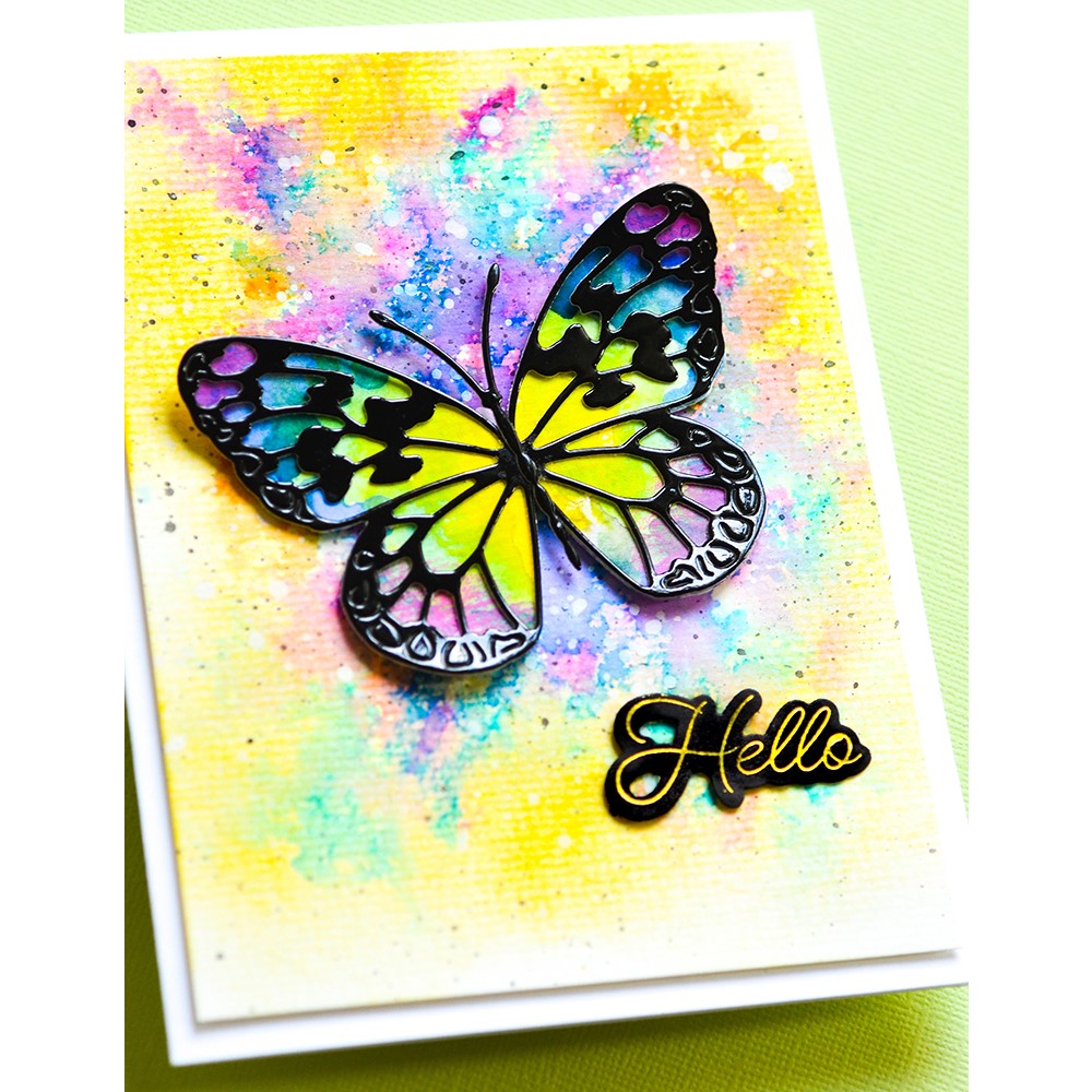Stained Glass Butterfly Metal  - Candle Glass Supplies recension och pris
