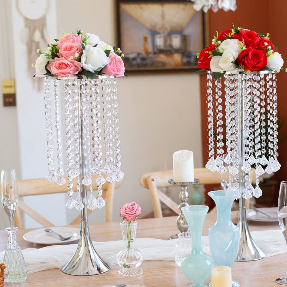 2/10pcs Luxury Crystal Flower  - Luxury Candle Supplies Usa recension och pris