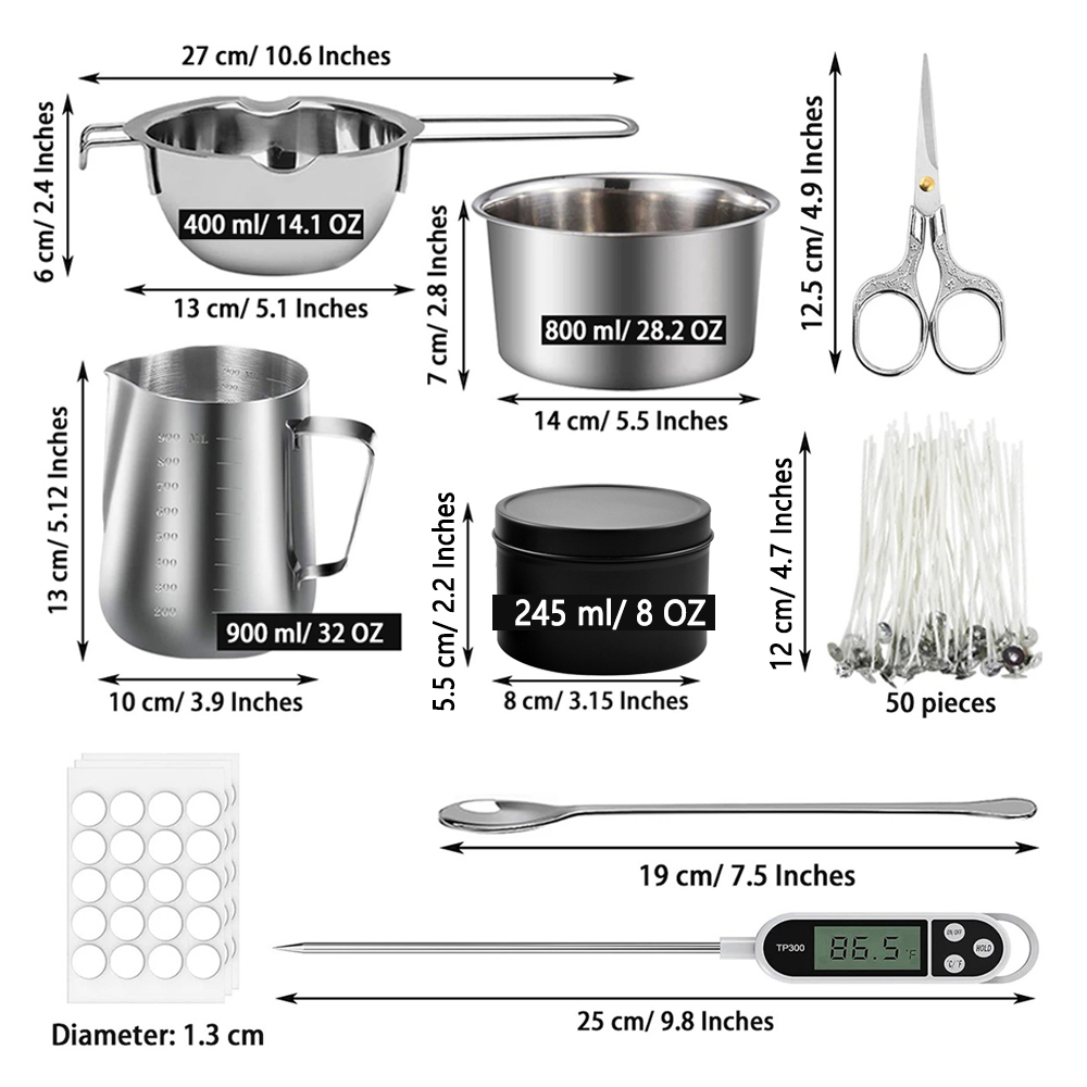 Glintmos DIY Candle Making Kit - Candle Supplies To Make Candles recension och pris