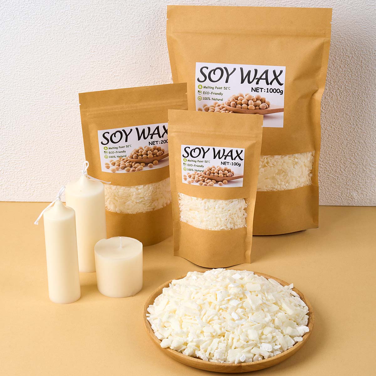 1 Pounds Pure White Soy Wax Fo - Candle Supplies To Make Candles recension och pris