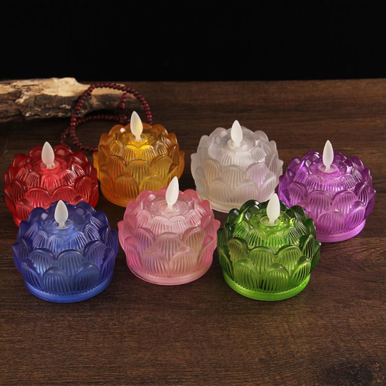 Battery Powered Colorful Glass - Candle Glass Supplies recension och pris